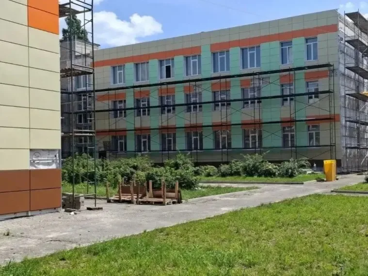 В школе №31 Курска продолжается капитальный ремонт