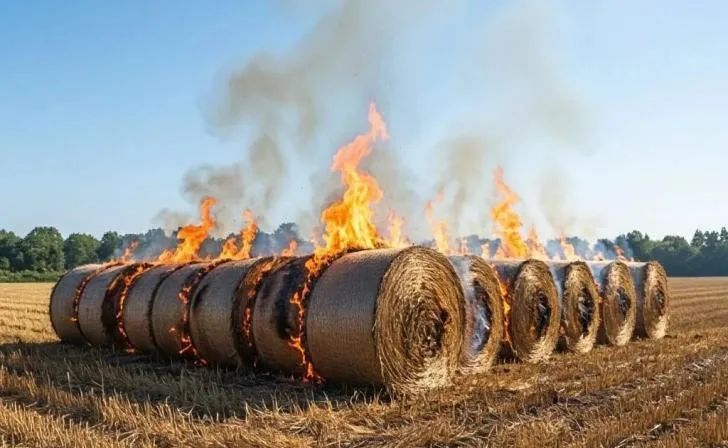 Пожар в Курской области уничтожил 300 кв.м. стерни