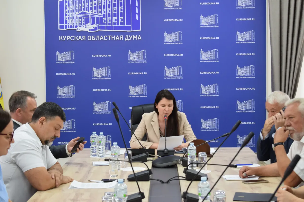 Ирина Малахова на заседании комитета в Курске обсуждает законопроект о пробации и его влияние на освободившихся из мест лишения свободы.