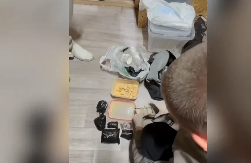 В Курске задержан закладчик с 1,3 кг наркотиков при раскладке тайников