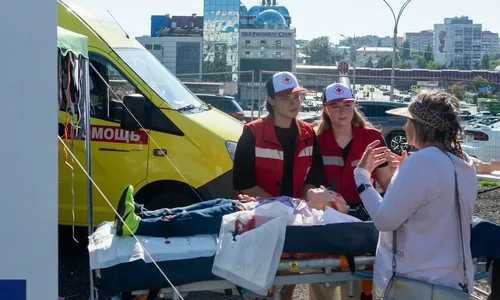 В Курске прошла медицинская акция на Полугоре